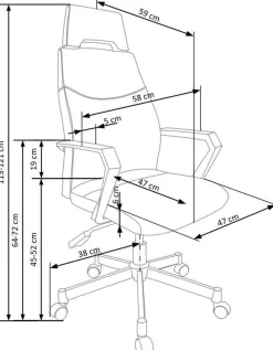 Fotel biurowy Varis szary/czarny