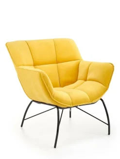 Fotel Bolton żółty