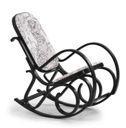 Fotel bujany Ferda wenge/ print