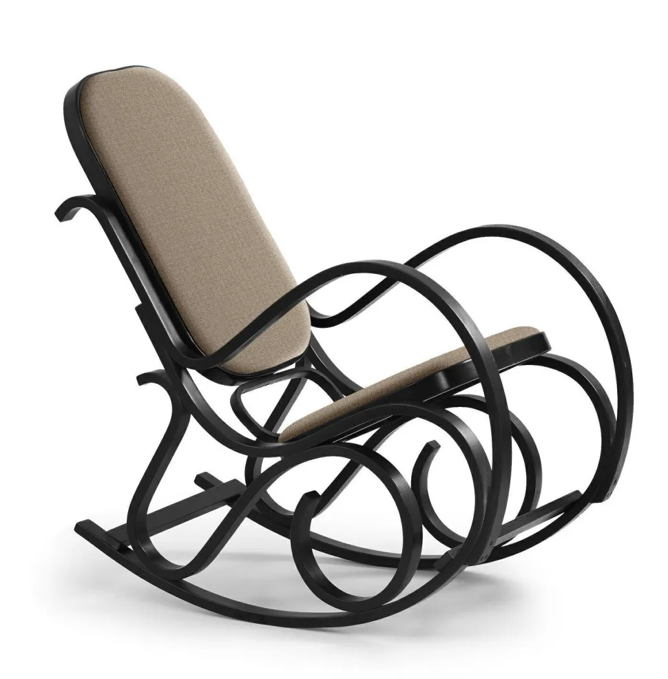 Fotel bujany Ferda wenge/ szary