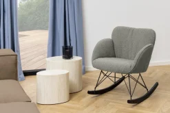 Fotel bujany Kelsey szary