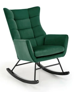 Fotel bujany Topar ciemny zielony