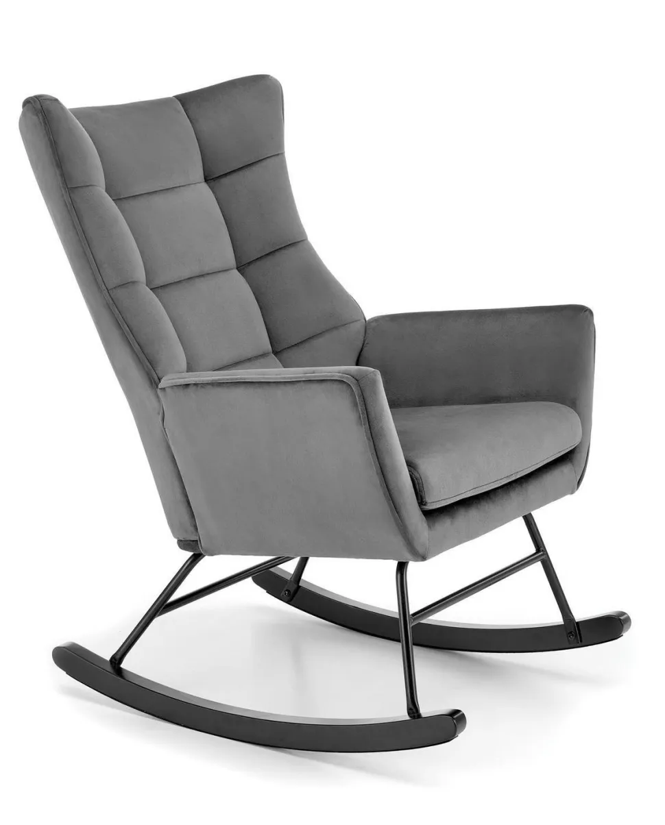 Fotel bujany Topar szary