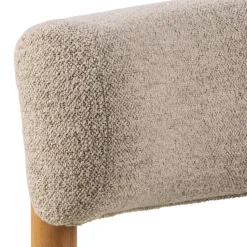 Fotel Burley beżowy/dąb