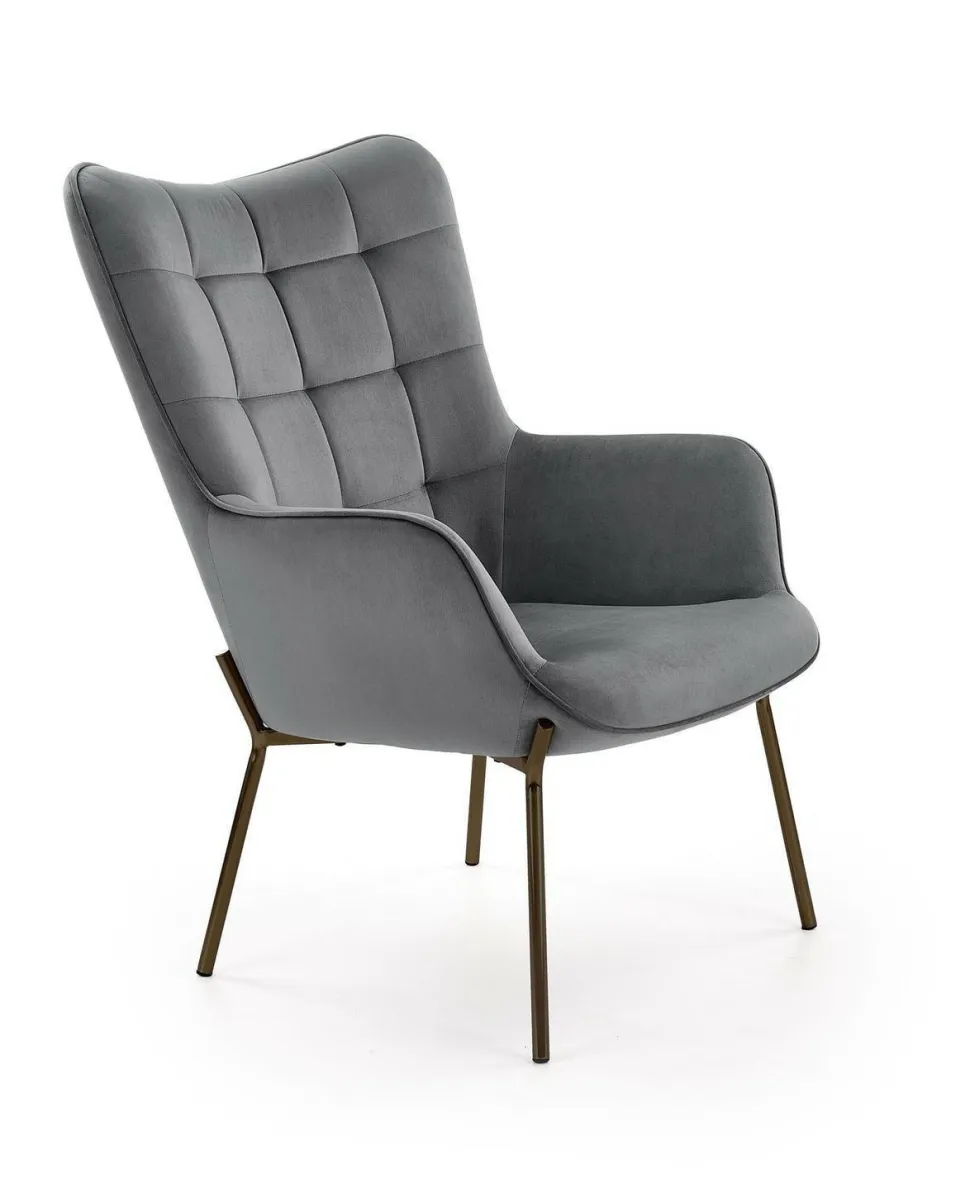 Fotel Cabres szary/ czarny