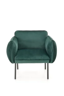 Fotel Canaria Welwet zielony ciemny