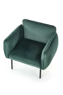 Fotel Canaria Welwet zielony ciemny
