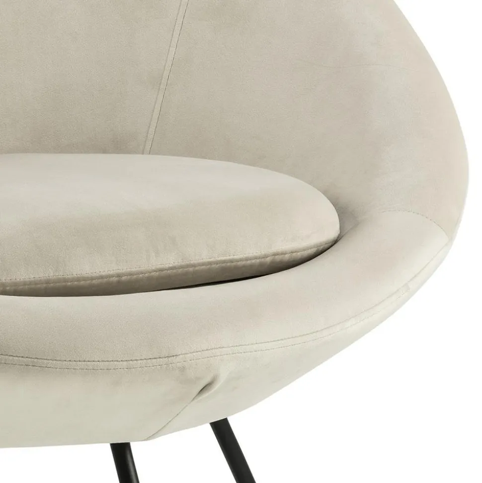 Fotel Center VIC beżowy skandynawski