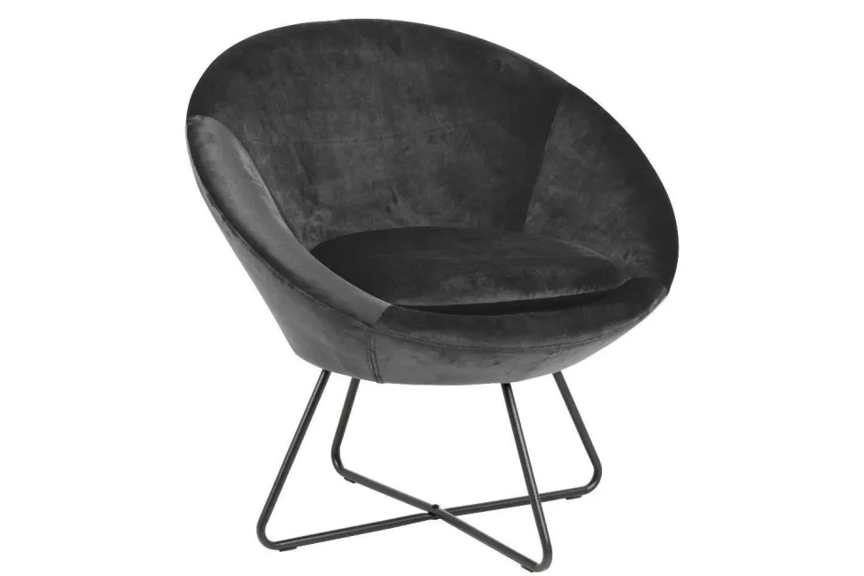 Fotel Center VIC szary tapicerowany