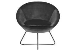 Fotel Center VIC szary tapicerowany