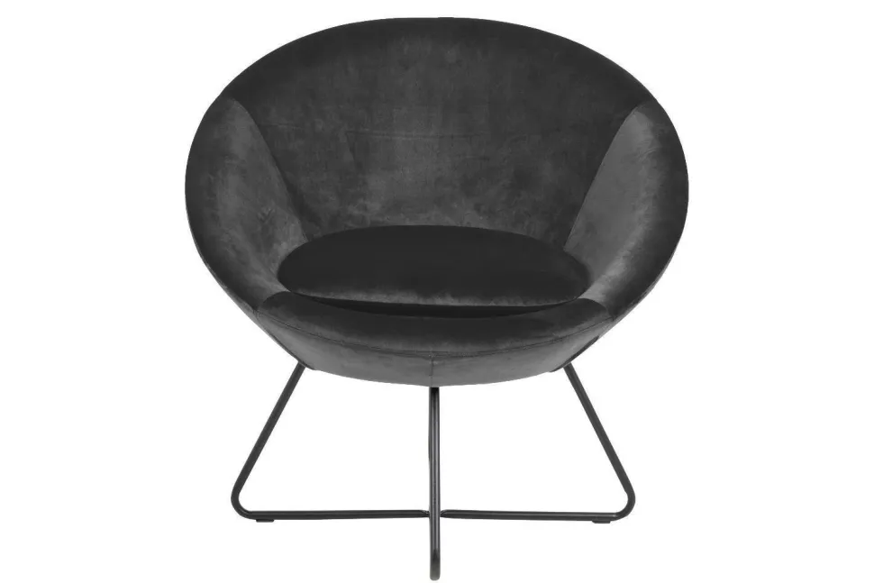 Fotel Center VIC szary tapicerowany