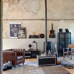 Fotel Chester skóra brązowy