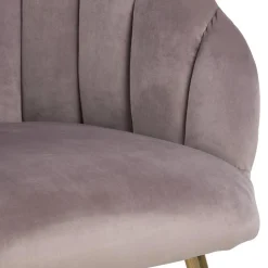 Fotel Daniella Dusty Rose złote nogi