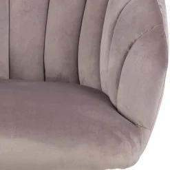 Fotel Daniella Dusty Rose złote nogi