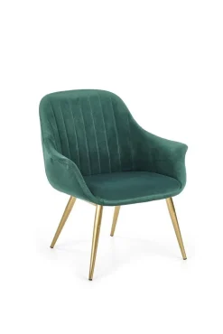 Fotel Dasco welwet zielony