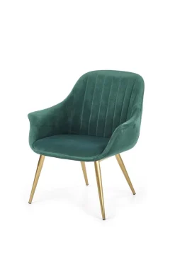 Fotel Dasco welwet zielony