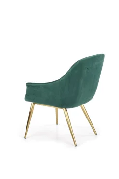 Fotel Dasco welwet zielony