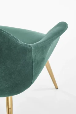 Fotel Dasco welwet zielony