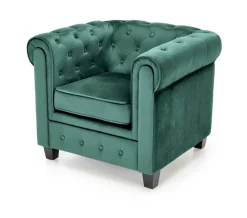 Fotel Dassion welwet zielony