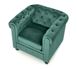 Fotel Dassion welwet zielony