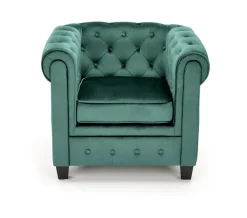 Fotel Dassion welwet zielony