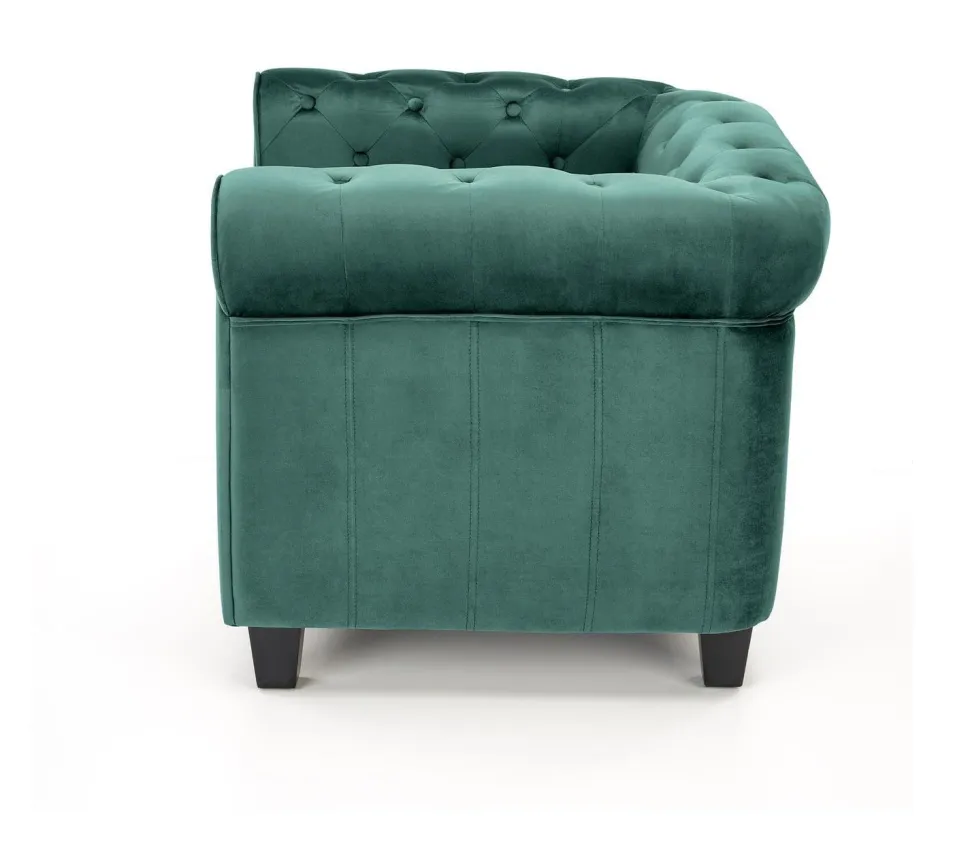 Fotel Dassion welwet zielony