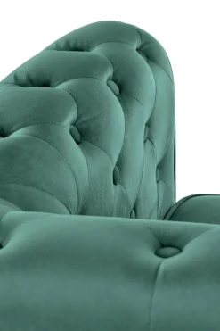 Fotel Dassion welwet zielony