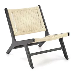 Fotel Datura rattanowy naturalny/ czarny