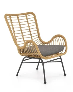 Fotel Edjora naturalny sztuczny rattan