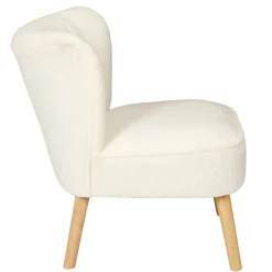 Fotel Erika biały boucle