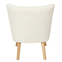 Fotel Erika biały boucle