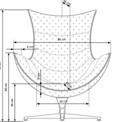 Fotel Falvio czerwony