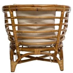 Fotel Farah rattan biały