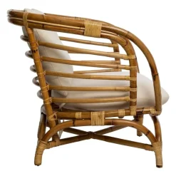 Fotel Farah rattan biały