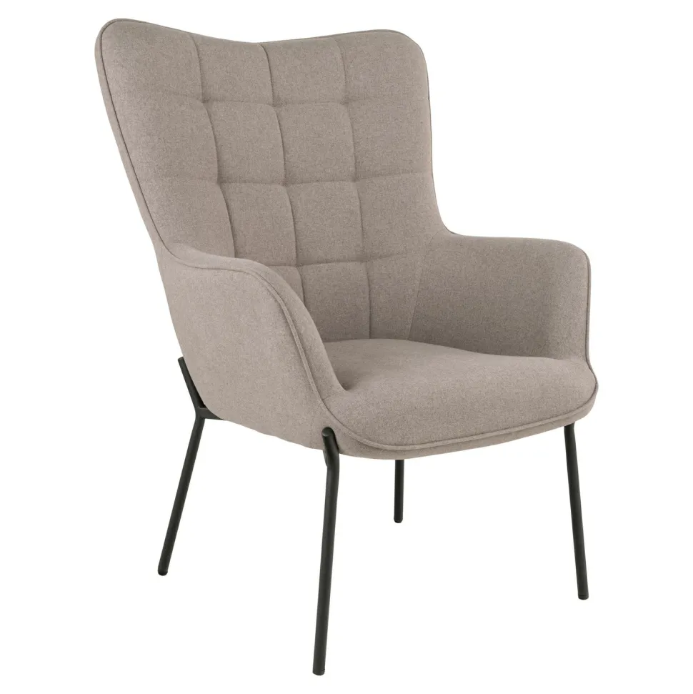 Fotel Glasgow brązowy jasny