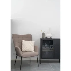 Fotel Glasgow brązowy jasny