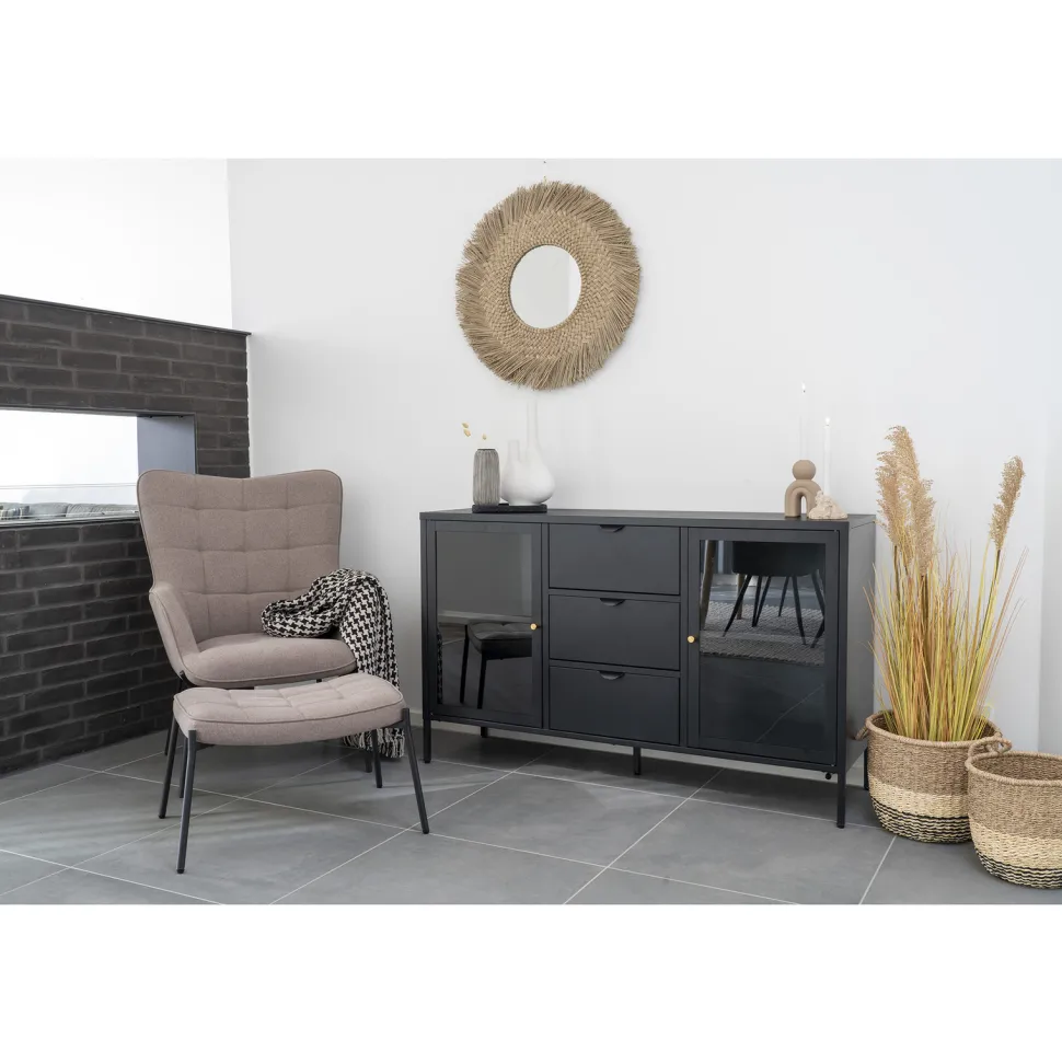 Fotel Glasgow brązowy jasny