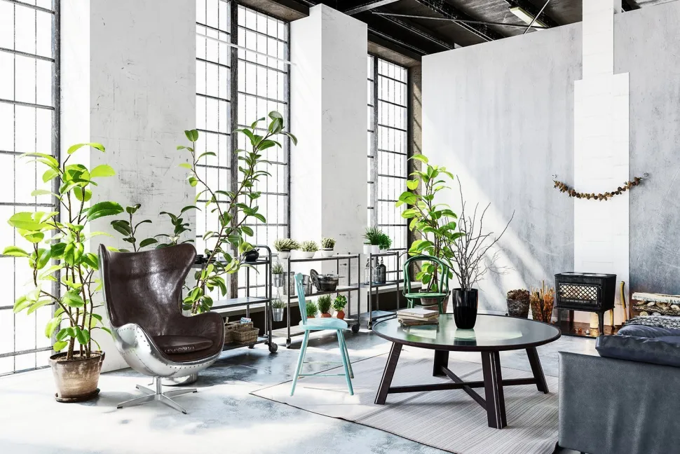 Fotel Jajo aluminium brąz PU