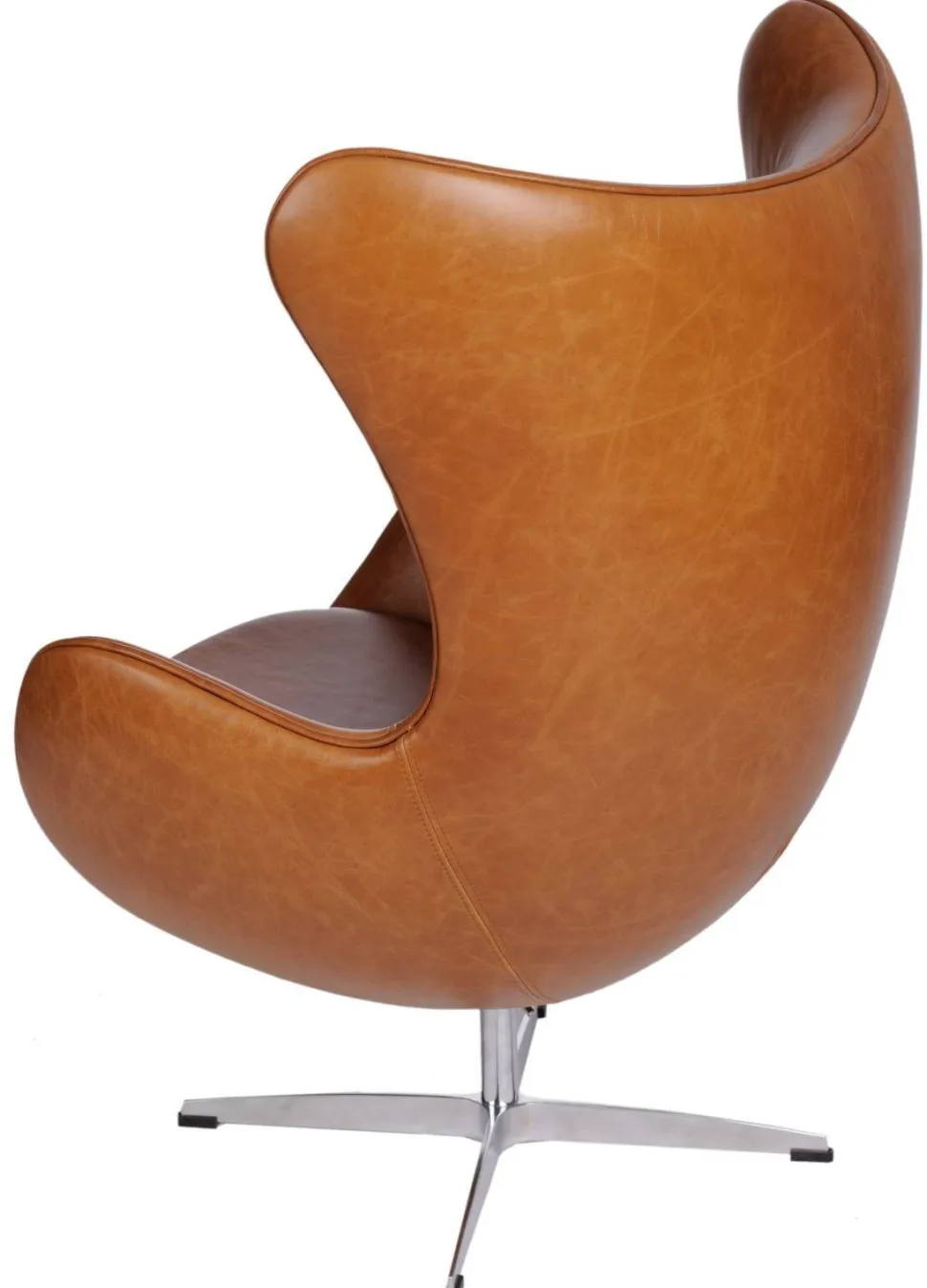 Fotel Jajo brązowy jasny vintage
