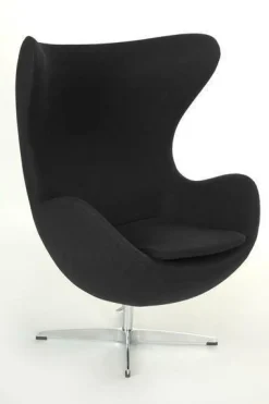 Fotel Jajo czarny kaszmir 1 Premium