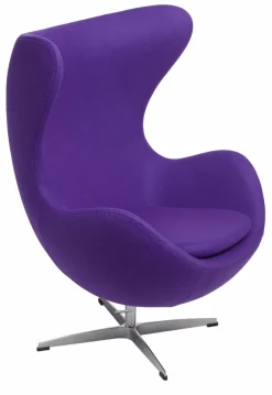 Fotel Jajo fioletowy kaszmir 4 Premium