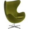 Fotel Jajo kaszmir zielony jasny 40
