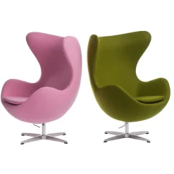 Fotel Jajo kaszmir zielony jasny 40