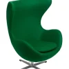 Fotel Jajo kaszmir zielony ciemny 45 Pre
