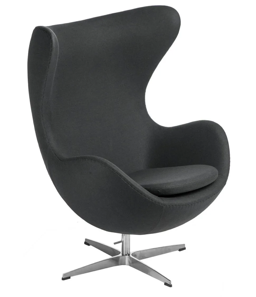 Fotel Jajo szary ciemny kaszmir 41