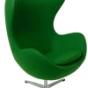 Fotel Jajo zielony kaszmir 20 Premium