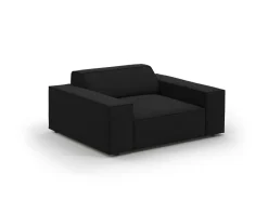 Fotel Jodie Black Structured Fabric