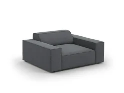 Fotel Jodie Dark Grey Structured Fabric