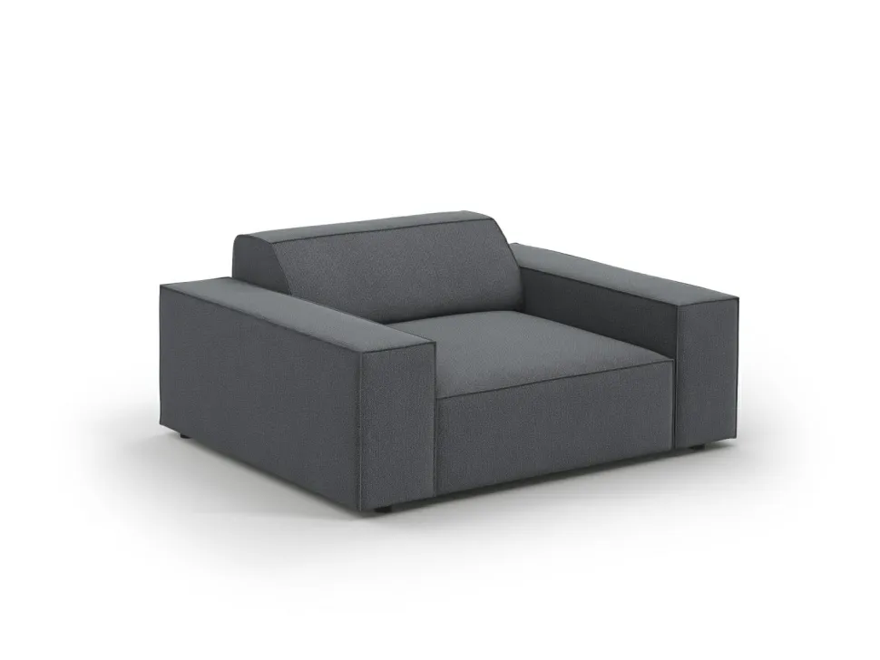 Fotel Jodie Dark Grey Structured Fabric