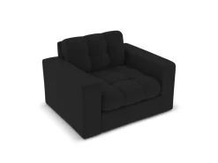 Fotel Justin Black Structured Fabric